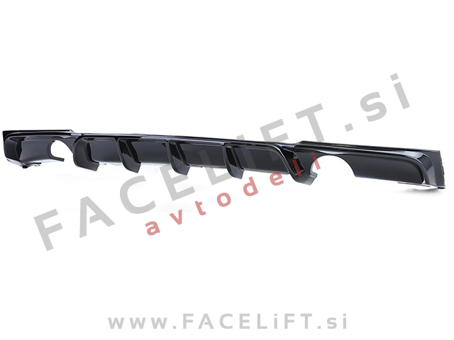 BMW 3 F30 F31 M 11-19 difuzor M-Performance izgled črni (sijaj)