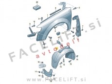 Audi A4 B6 8E 00-04 sprednji kolotek levi Audi A4 B6 8E 00-04 sprednji kolotek levi