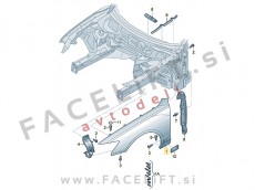 Audi A6 4G C7 11-18 sprednji blatnik levi