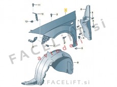 Seat Leon 1P 05-12 sprednji blatnik desni
