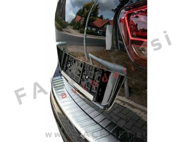 VW Sharan 7N 10-20 zaščita zadnjega odbijača srebrna (mat)