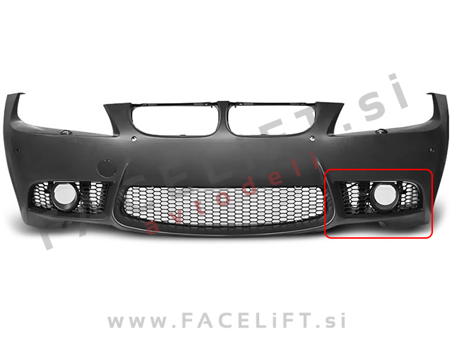 BMW 3 E90 E91 05-08 mreža sprednjega M3 odbijača leva