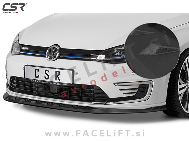 VW e-Golf 14-20 podaljšek sprednjega odbijača črni (mat)