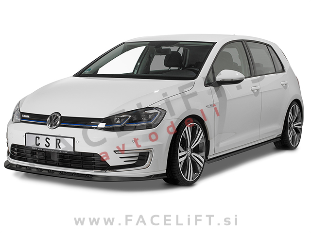 VW e-Golf 14-20 podaljšek sprednjega odbijača črni (mat)
