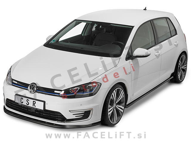VW e-Golf 14-20 podaljšek sprednjega odbijača črni (mat)