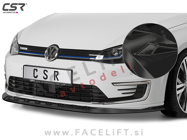 VW e-Golf 14-20 podaljšek sprednjega odbijača črni (sijaj)