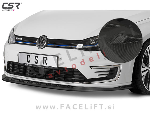 VW e-Golf 14-20 podaljšek sprednjega odbijača karbon (mat)
