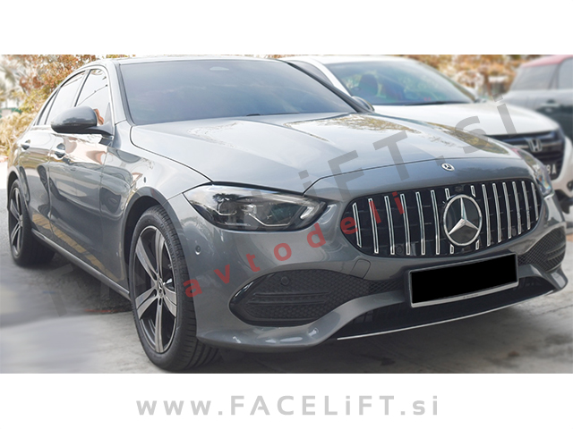 Mercedes C S206 W206 21- maska GT izgled črna kromirana (sijaj)