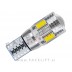 LED žarnica T10 W5W 6x SMD (5630) CANBUS 12V oranžna