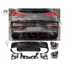 Mercedes GLE Coupe C167 AMG Line 19- difuzor z nastavki za izpuh AMG 53 izgled