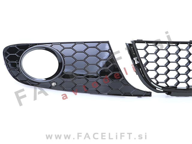 VW Golf 6 08-12 mreže sprednjega odbijača črne (sijaj) GTI izgled