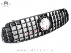 Mercedes GLC C253 X253 AMG-Line 19-22 maska GT izgled črna kromirana (sijaj)