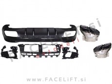 Mercedes GLE SUV V167 AMG Line 19- difuzor z nastavki za izpuh AMG 63 izgled