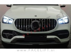 Mercedes GLE C167 V167 19-23 maska GT izgled črna kromirana (sijaj)