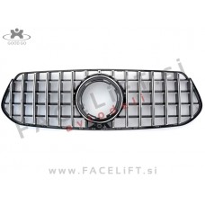 Mercedes GLE C167 V167 AMG Line 19-23 maska GT izgled črna kromirana (sijaj)