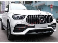 Mercedes GLE C167 V167 AMG Line 19-23 maska GT izgled črna kromirana (sijaj)