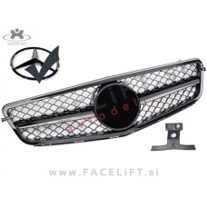 Mercedes C S204 W204 07-14 maska črna (sijaj)