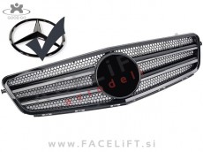 Mercedes C S204 W204 07-14 maska črna (sijaj)