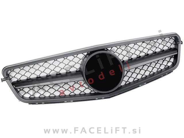 Mercedes C S204 W204 07-14 maska črna (mat) Mercedes C S204 W204 07-14 maska črna (mat)