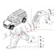Fiat Doblo 10-14 sprednji kolotek levi