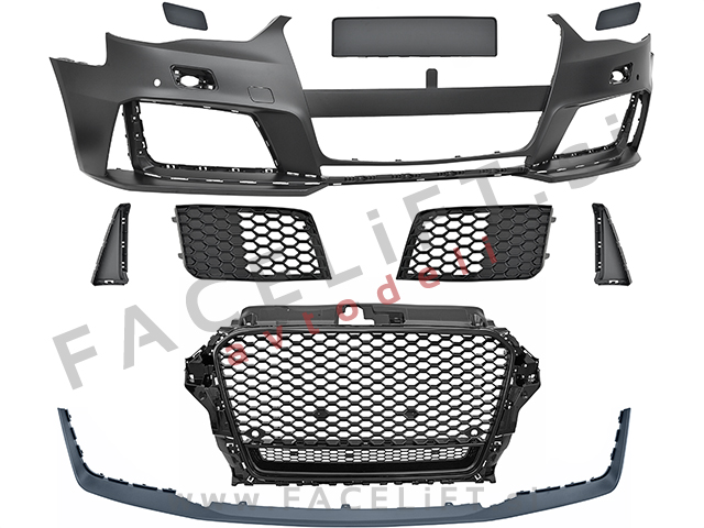 Audi A3 8V 12-16 sprednji odbijač RS3 izgled PDC SRA