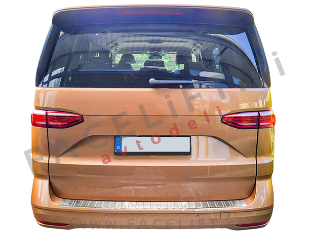 VW T7 21- zaščita zadnjega odbijača srebrna mat VW T7 21- zaščita zadnjega odbijača srebrna mat