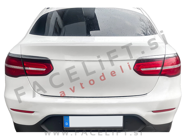 Mercedes GLC Coupe C253 16-23 zaščita zadnjega odbijača srebrna (mat)