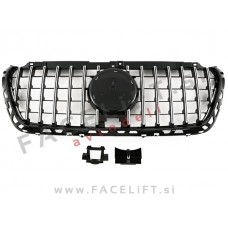 Mercedes Sprinter W907 W910 18- maska GT izgled črna kromirana (sijaj)