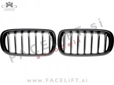 BMW X5 F15 13-18 ledvičke črne (mat)