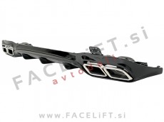 Mercedes E Limuzina W213 AMG Line 16-20 difuzor z nastavki za izpuh