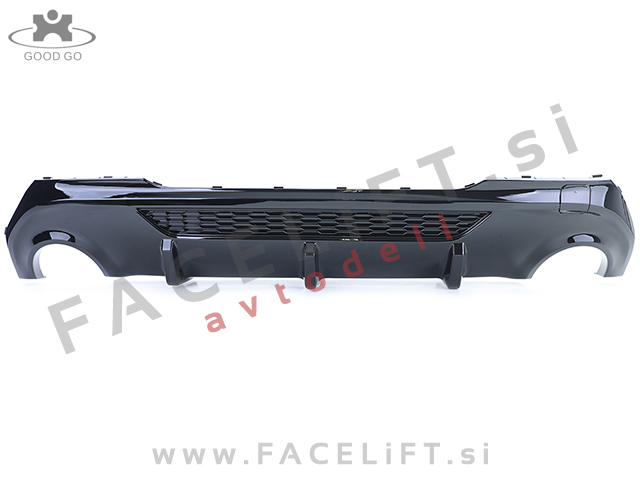 BMW 1 F40 M 19- difuzor M-Performance izgled črni (sijaj)