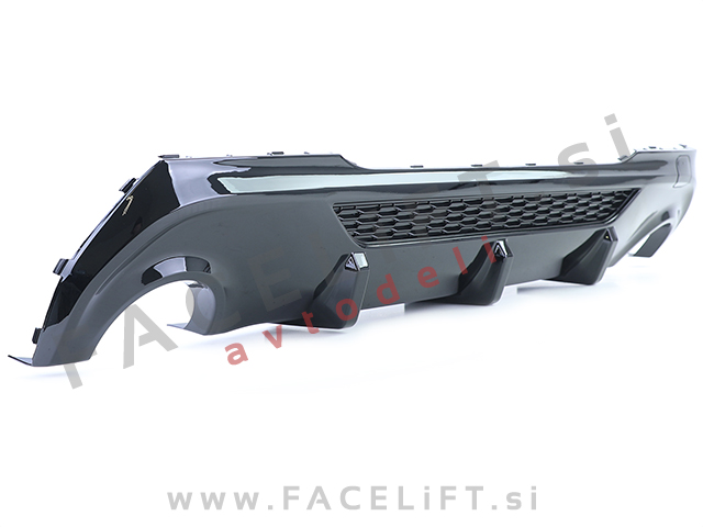 BMW 1 F40 M 19- difuzor M-Performance izgled črni (sijaj)