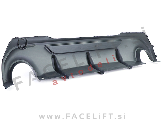 BMW 1 F40 M 19- difuzor M-Performance izgled črni (sijaj)