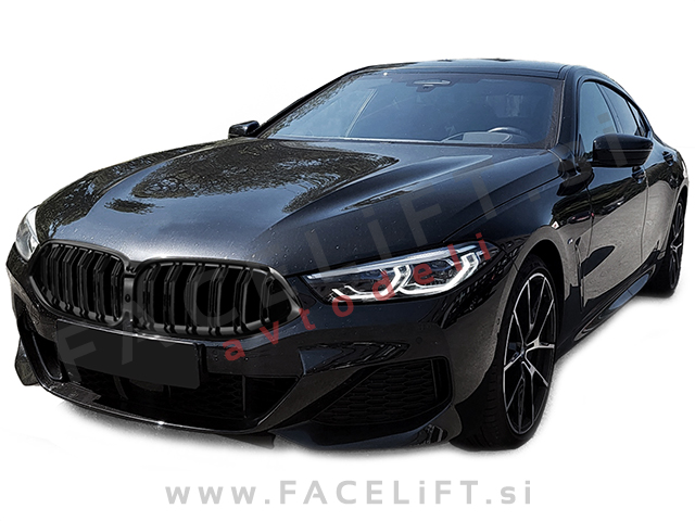 BMW 8 G14 G15 G16 18-22 ledvičke črne (sijaj)