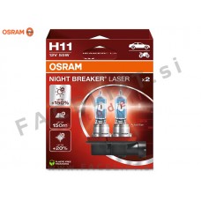Halogenske žarnice Osram Night Breaker Laser H11 (PGJ19-2) 55W 12V
