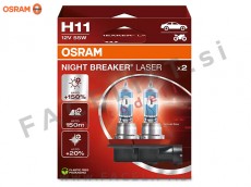 Halogenske žarnice Osram Night Breaker Laser H11 (PGJ19-2) 55W 12V
