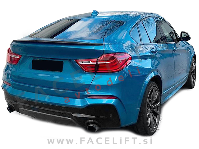BMW X4 F26 14-18 spojler za prtljažnik črni (sijaj)