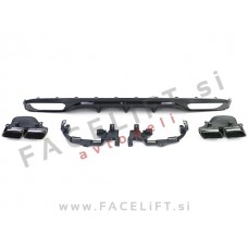 Mercedes E Limuzina W213 AMG Line 16-20 difuzor z nastavki za izpuh