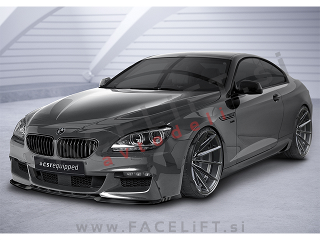 BMW 6 F12 F13 M 11-18 podaljšek sprednjega odbijača črni sijaj