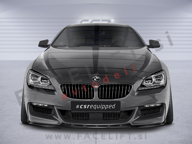 BMW 6 F12 F13 M 11-18 podaljšek sprednjega odbijača črni sijaj