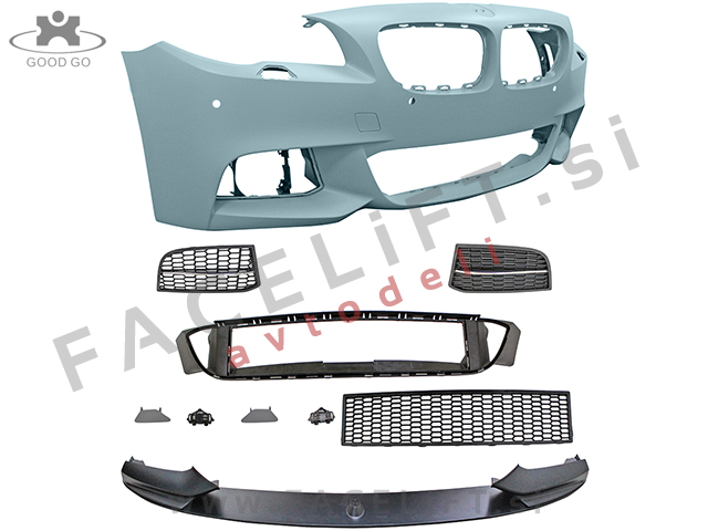 BMW 5 F10 F11 LCI 13-17 sprednji odbijač M-Performance izgled PDC SRA