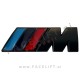 BMW M emblem črni (mat)