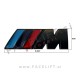 BMW M emblem črni (mat)
