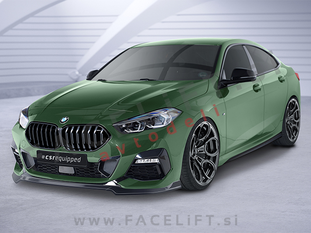 BMW 2 Gran Coupe F44 M 20- podaljšek sprednjega odbijača karbon (sijaj)
