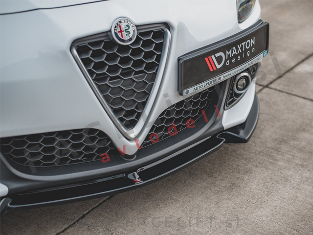 Alfa Romeo Giulietta 10-20 podaljšek sprednjega odbijača črni (sijaj)