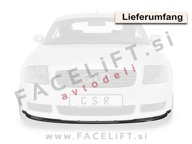 Audi TT 8N 98-06 podaljšek sprednjega odbijača črni (sijaj)