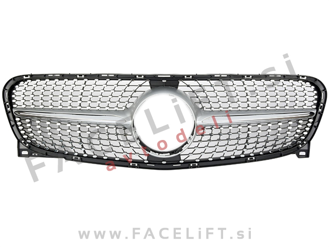 Mercedes GLA X156 13-16 maska Diamond Silver
