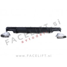 Mercedes CLA C117 AMG Line 16-19 difuzor z nastavki za izpuh