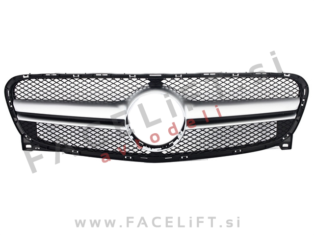 Mercedes GLA X156 13-16 maska GLA45 izgled srebrna (mat) Mercedes GLA X156 13-16 maska GLA45 izgled srebrna (mat)