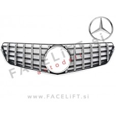 Mercedes E Cabriolet Coupe A207 C207 09-13 maska črna kromirana (sijaj)